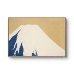 a stylized representation of Mount Fuji