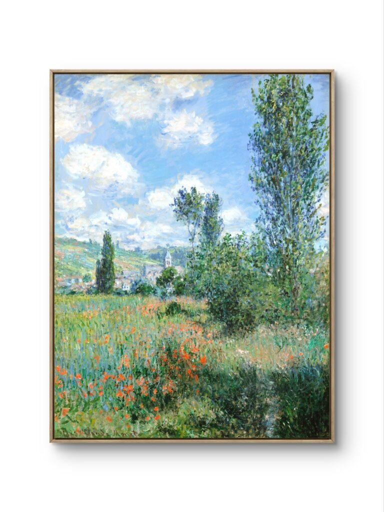 Monet lane in the poppy fields ile saint martin